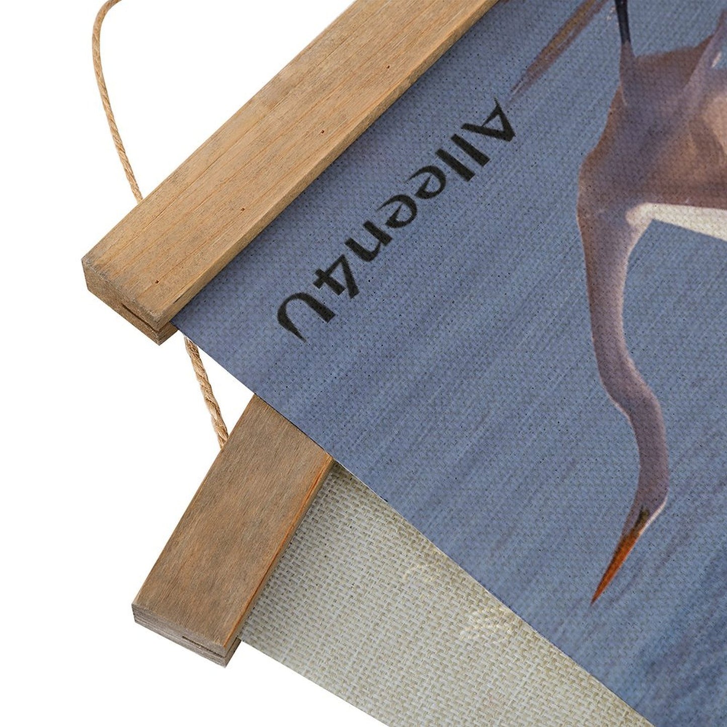 Canvas Hangende Afbeelding met Houten Strips