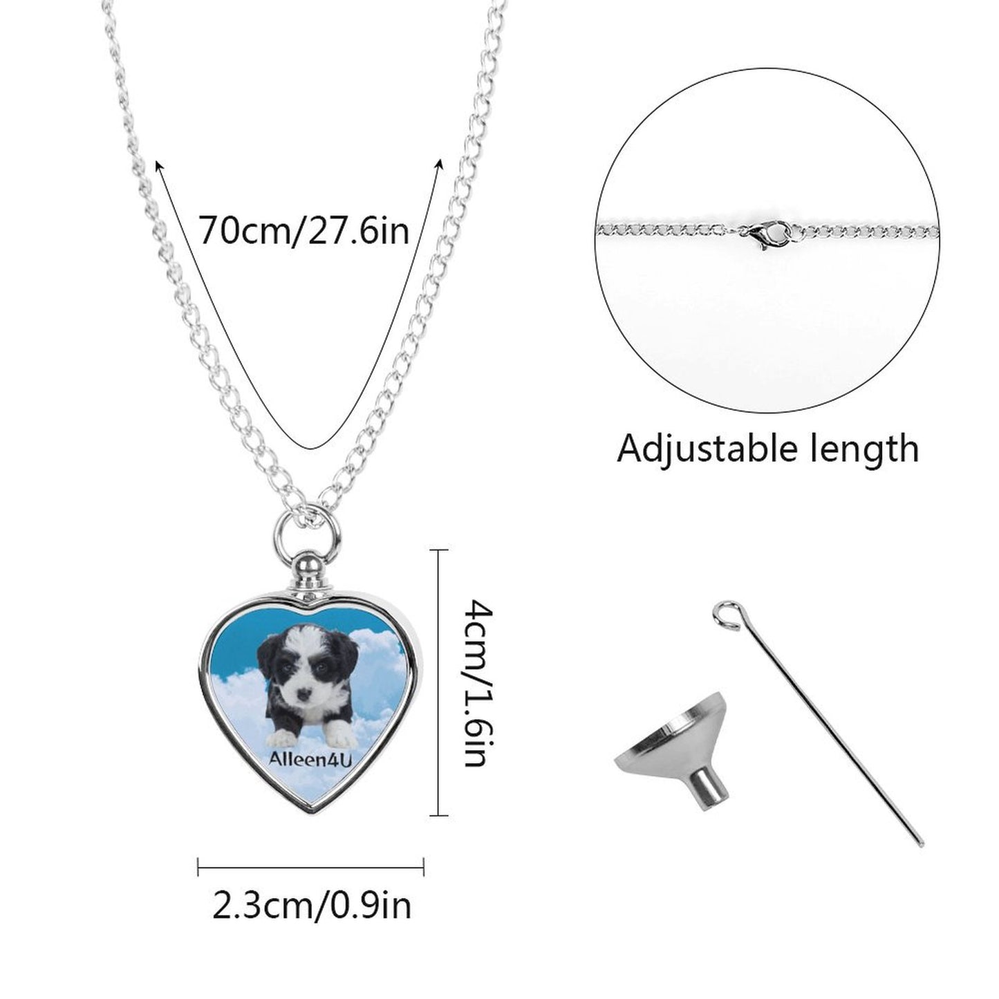 Huisdier Urn Memorial Ketting