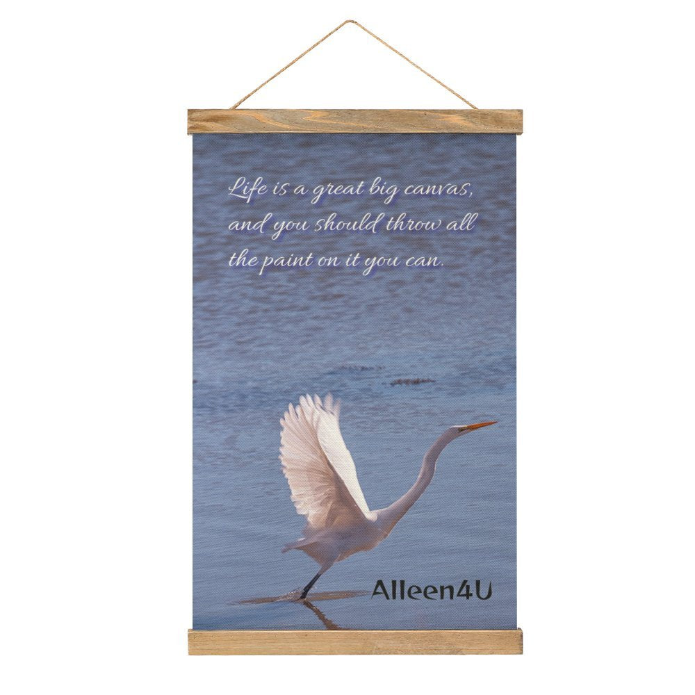 Canvas Hangende Afbeelding met Houten Strips