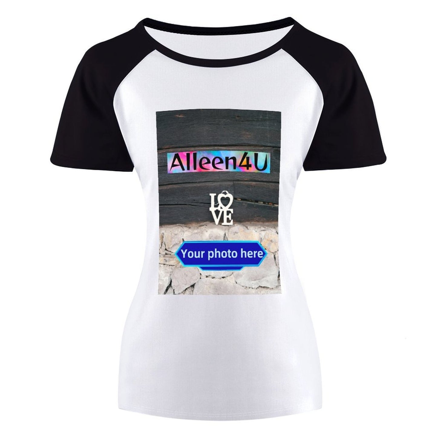 Katoenen Raglan T-shirt voor Dames