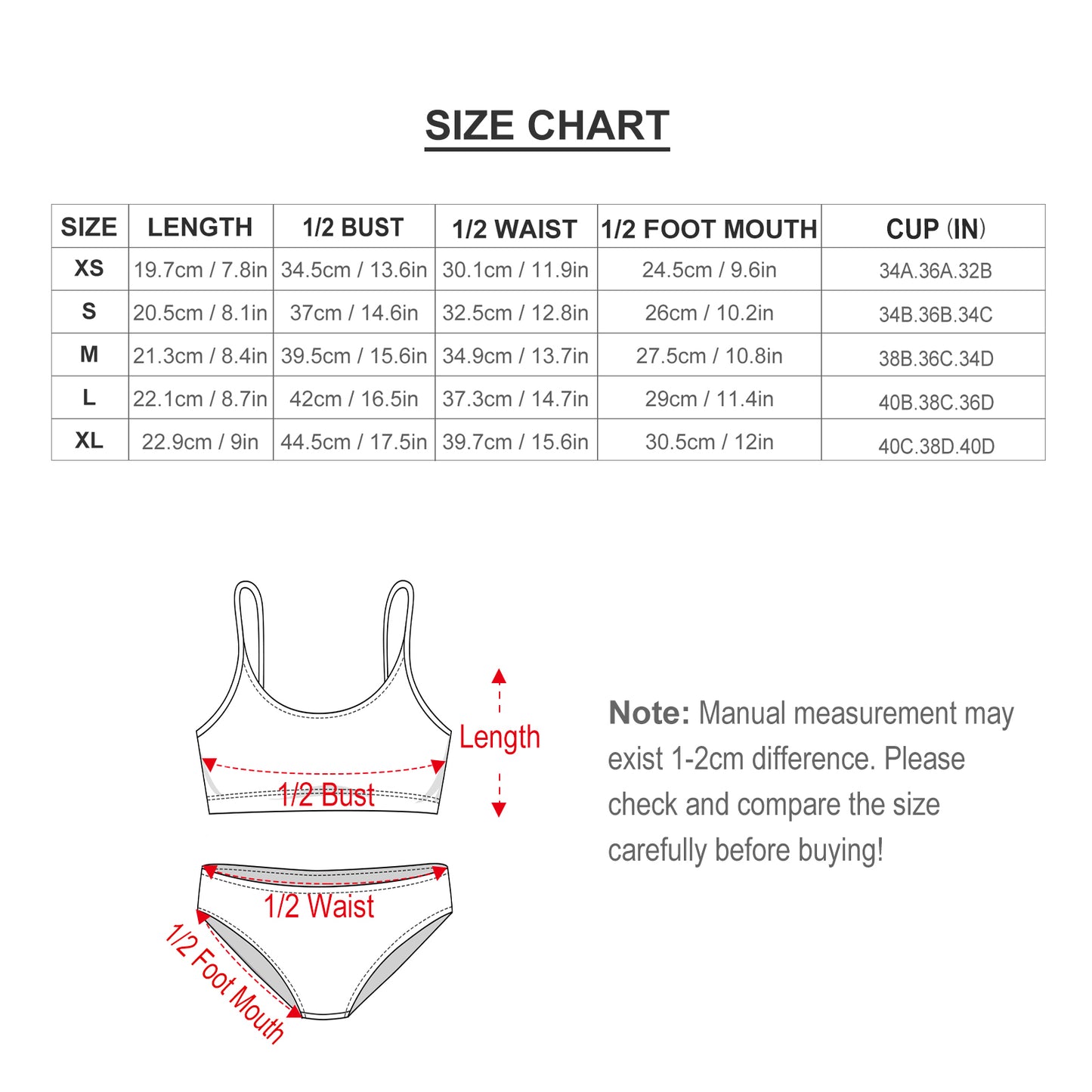 Bikini met Uitneembare Padding