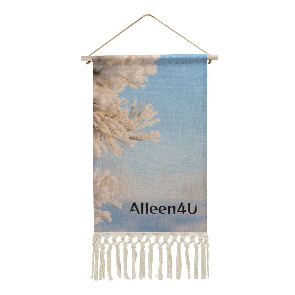 Textile Poster with Wooden Hanger