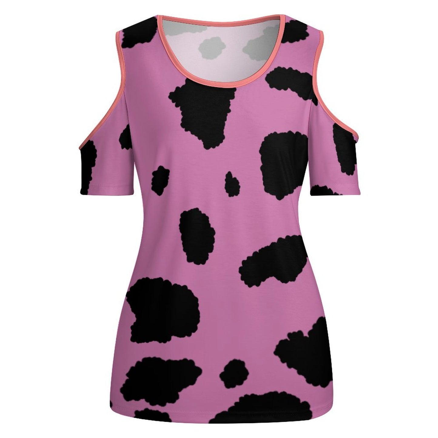 Cold Shoulder Top with Short Sleeves
