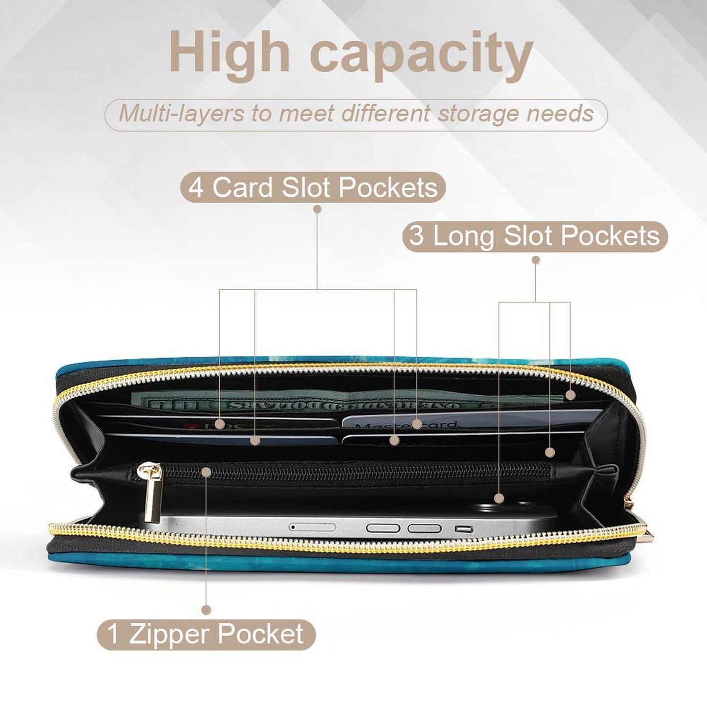 Long Wallet without Wristband