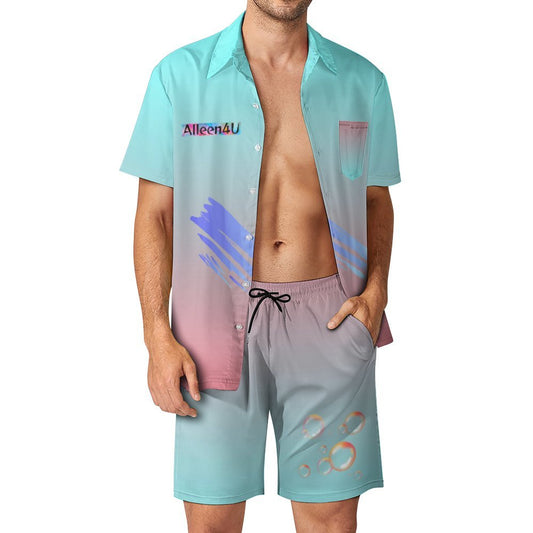 Strandset (Korte Mouwen Shirt en Shorts)
