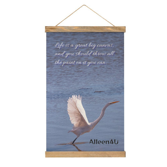 Canvas Hangende Afbeelding met Houten Strips