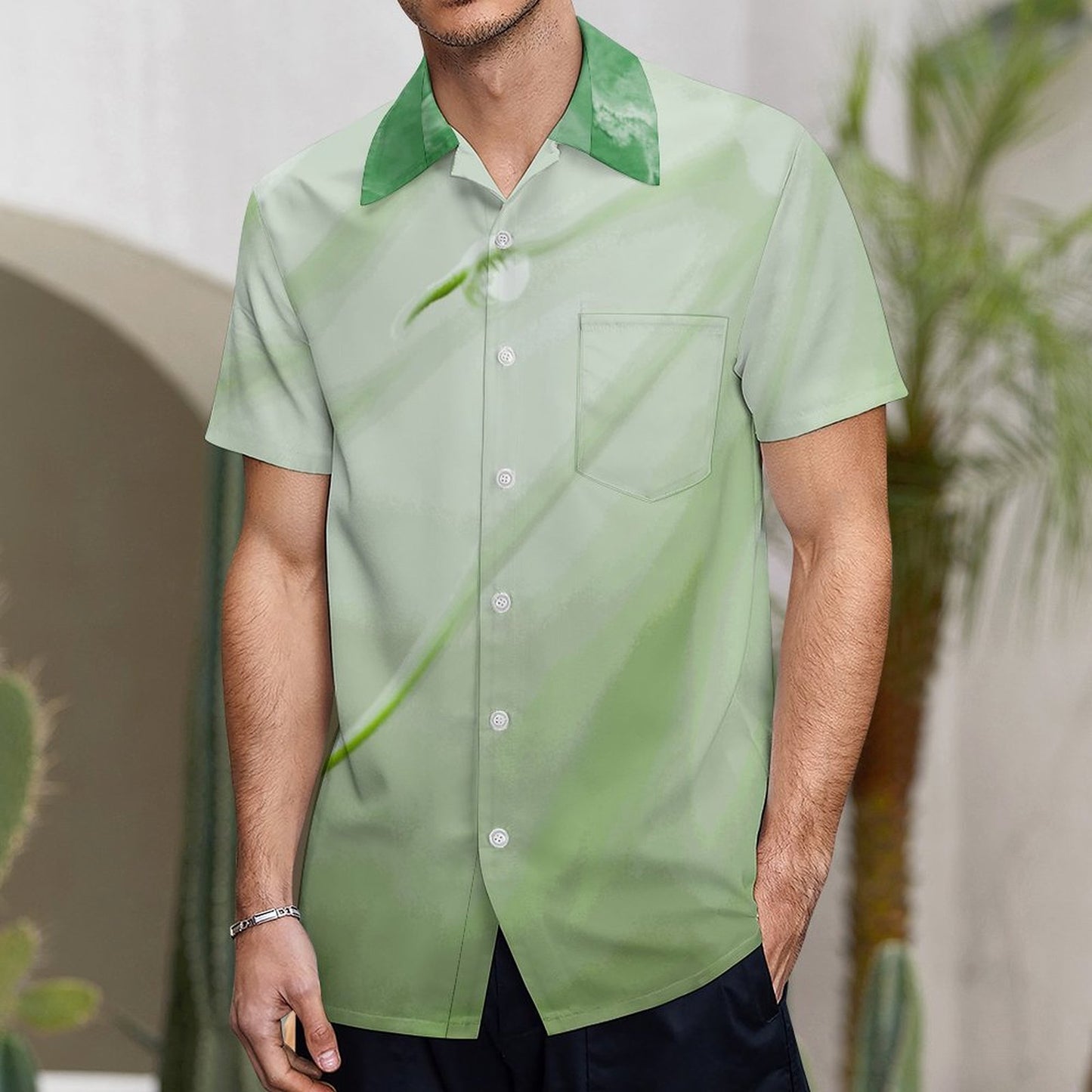Herenshirt met Korte Mouwen