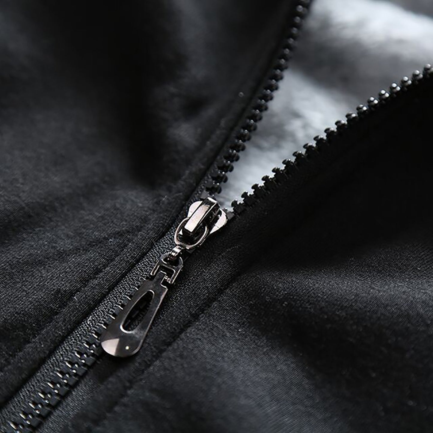 Fleece Gevoerd Hoodie met Rits