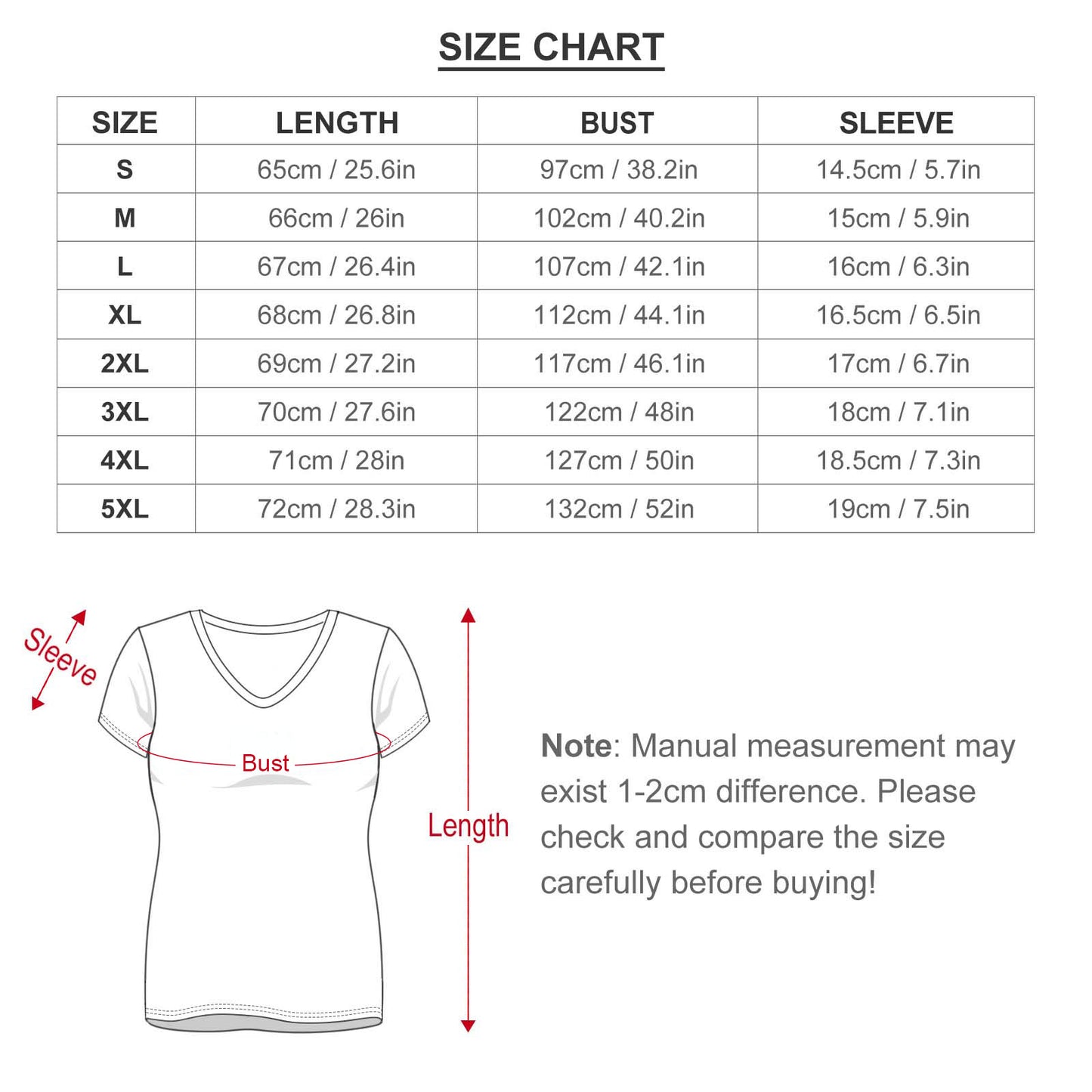 V-neck T-shirt