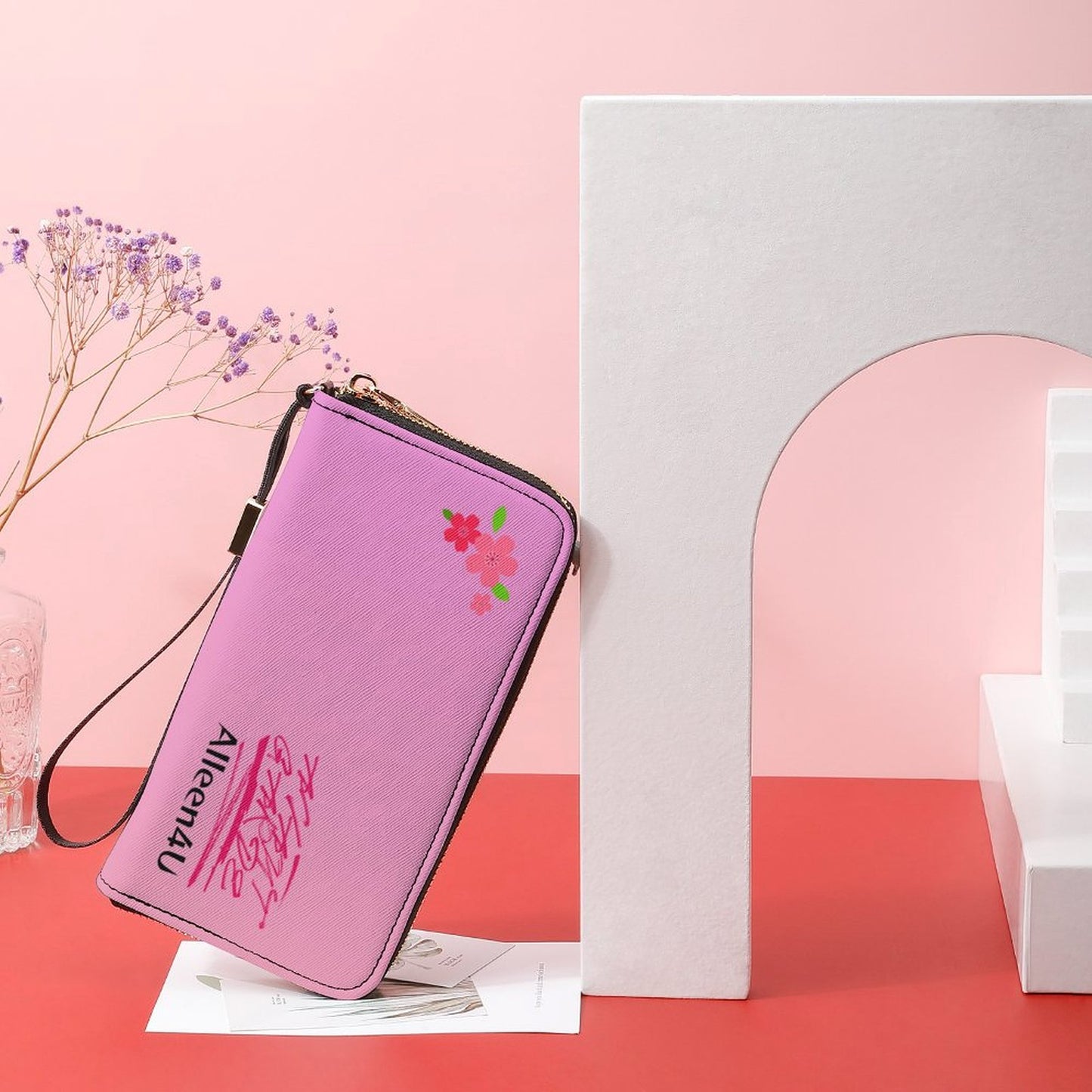 Long Wallet with Wristlet