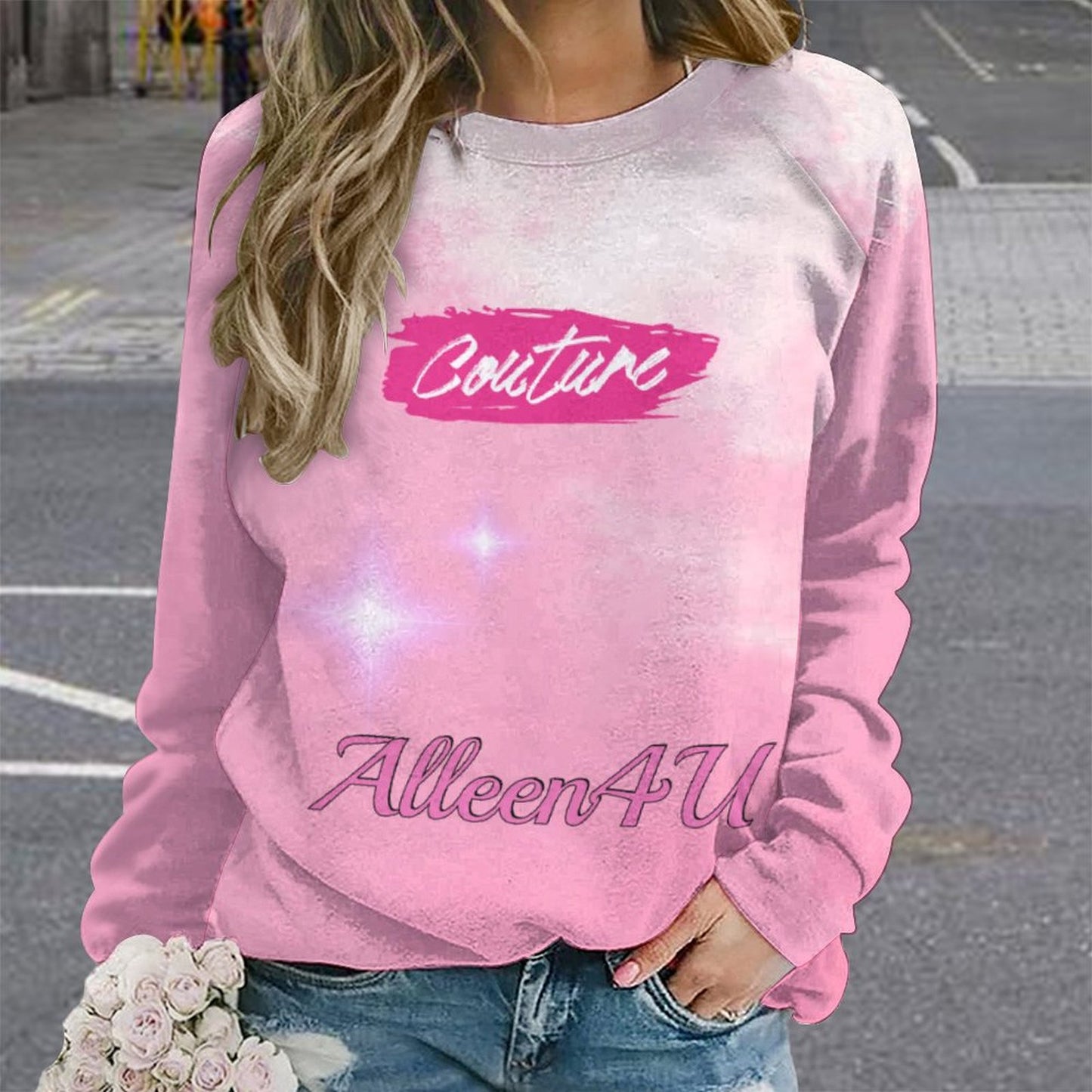 Raglan Trui met Ronde Hals