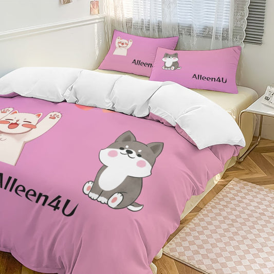 Beddengoedset (1 Dekbedovertrek + 2 Kussenhoezen)