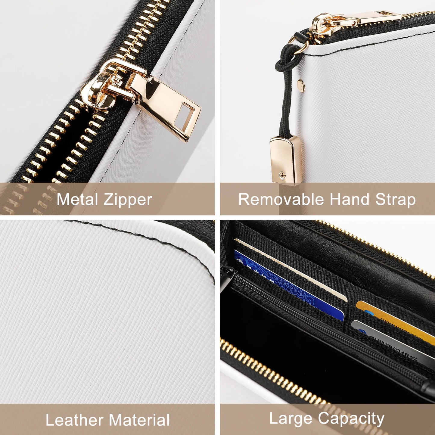 Long Wallet with Wristlet