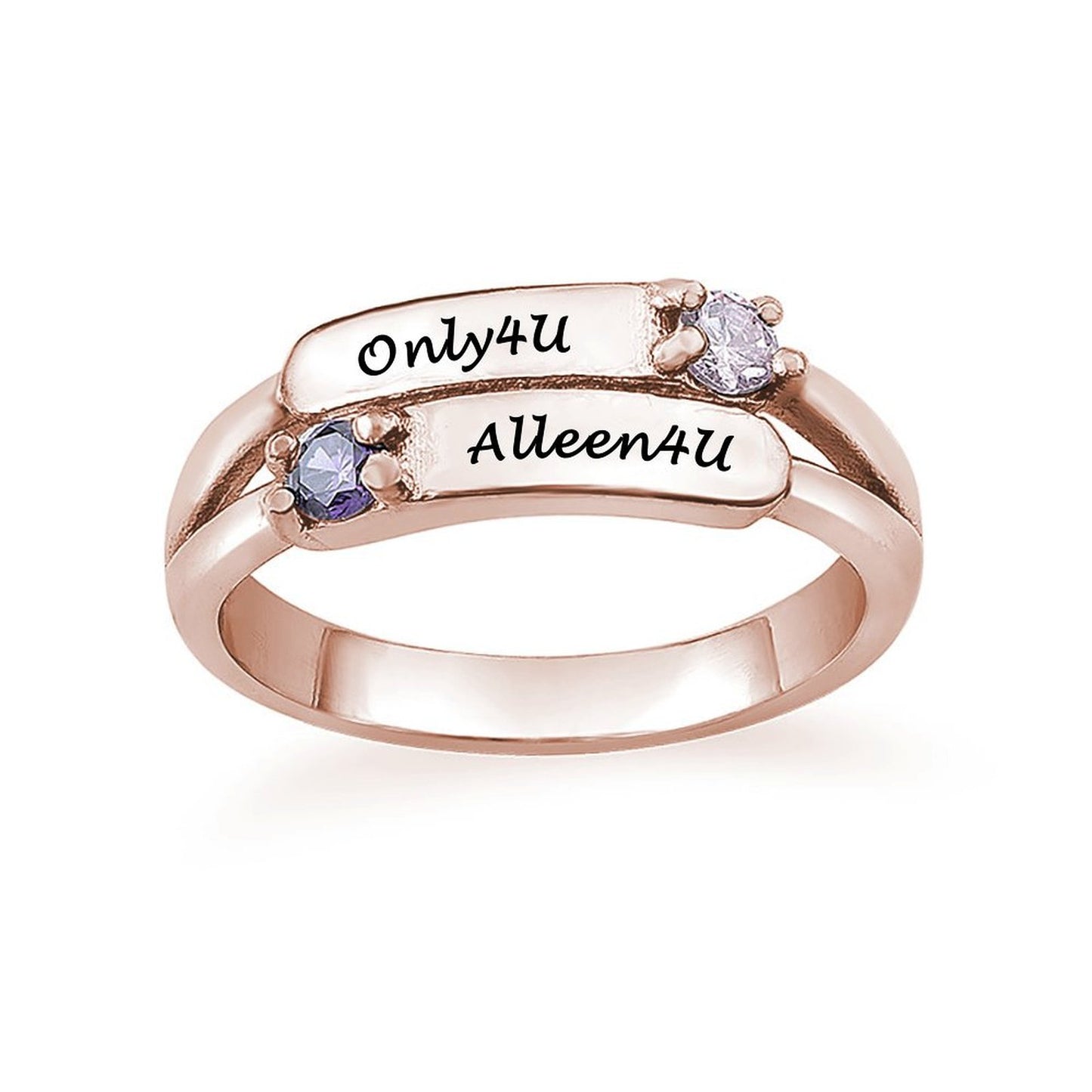 Double Name Ring