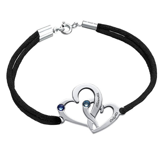Armband Met Twee Hartjes